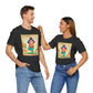 Yoga Tee - Cute Quirky Girl Tree Pose Shirt with 'Life Happens Yoga Helps'