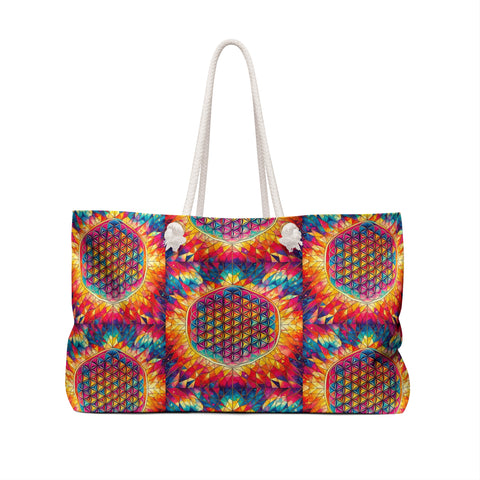 Flower of Life Weekender Bag
