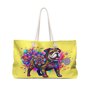 Colorful Bulldog Mandala Design