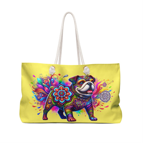 Colorful Bulldog Mandala Design