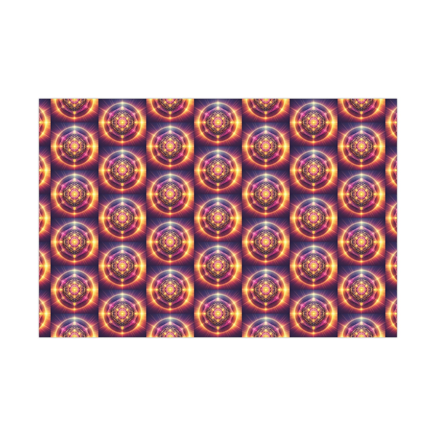 Metatron's Cube Gift Wrap Paper