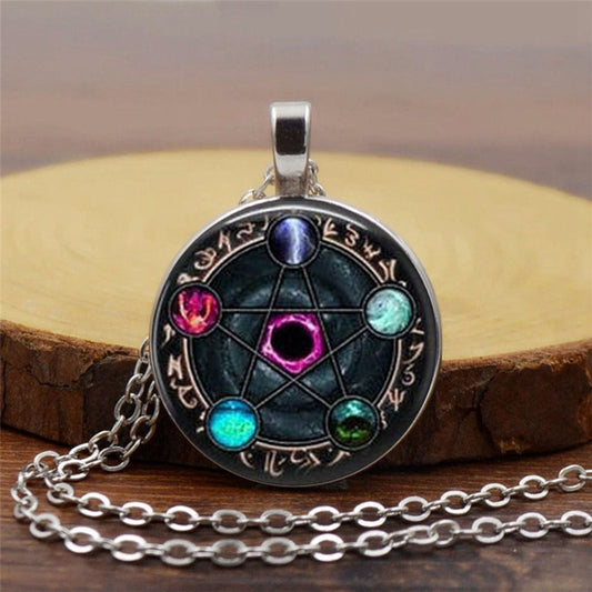 Alluring Gothic Pentagram Pendant- Unisex