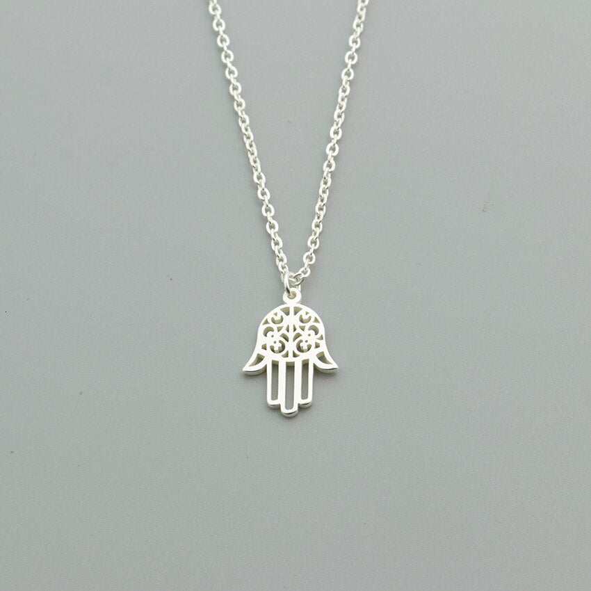 Protective Hamsa Hand Pendant Necklace
