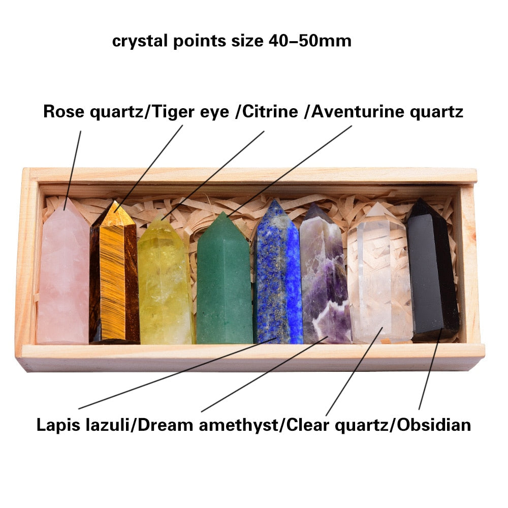 Natural Single Point Healing Crystals for Reiki, Sound Healing, Meditation