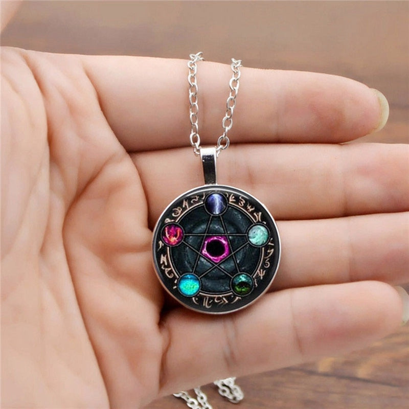 Alluring Gothic Pentagram Pendant- Unisex