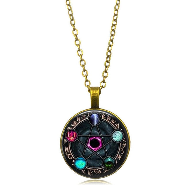 Alluring Gothic Pentagram Pendant- Unisex