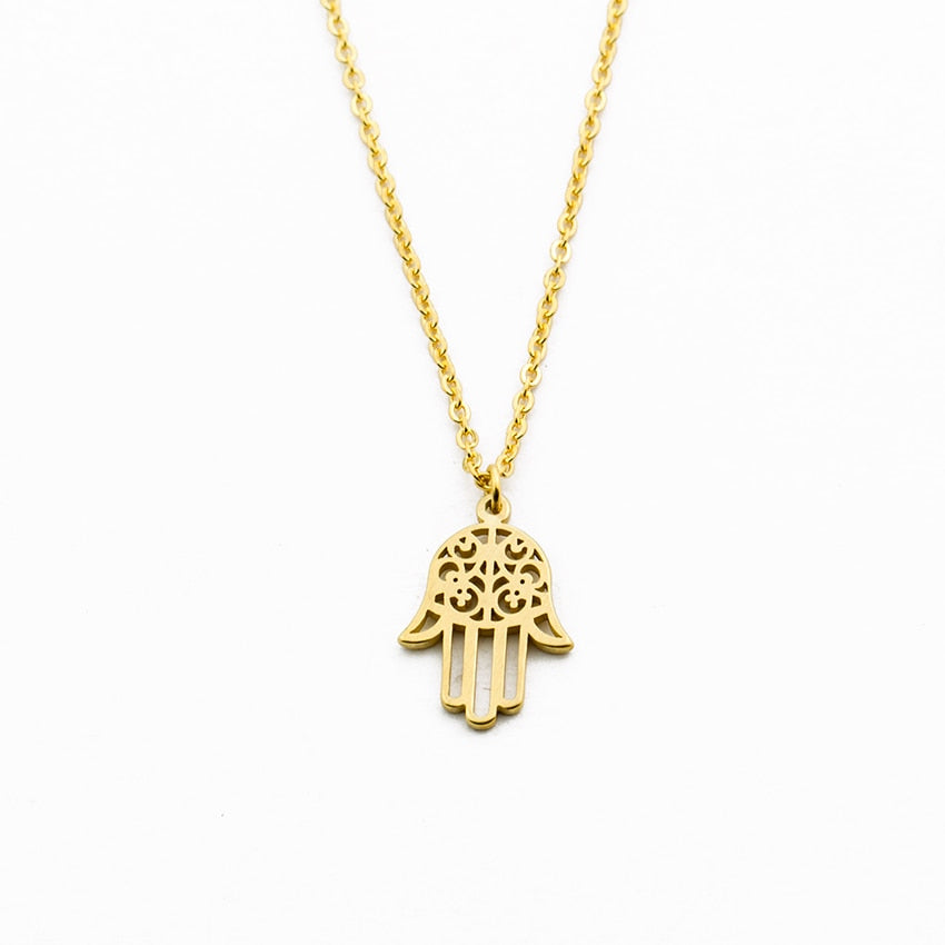 Protective Hamsa Hand Pendant Necklace