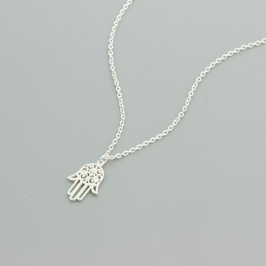 Protective Hamsa Hand Pendant Necklace