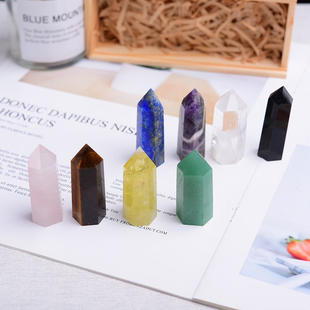 Natural Single Point Healing Crystals for Reiki, Sound Healing, Meditation
