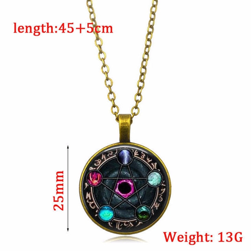 Alluring Gothic Pentagram Pendant- Unisex