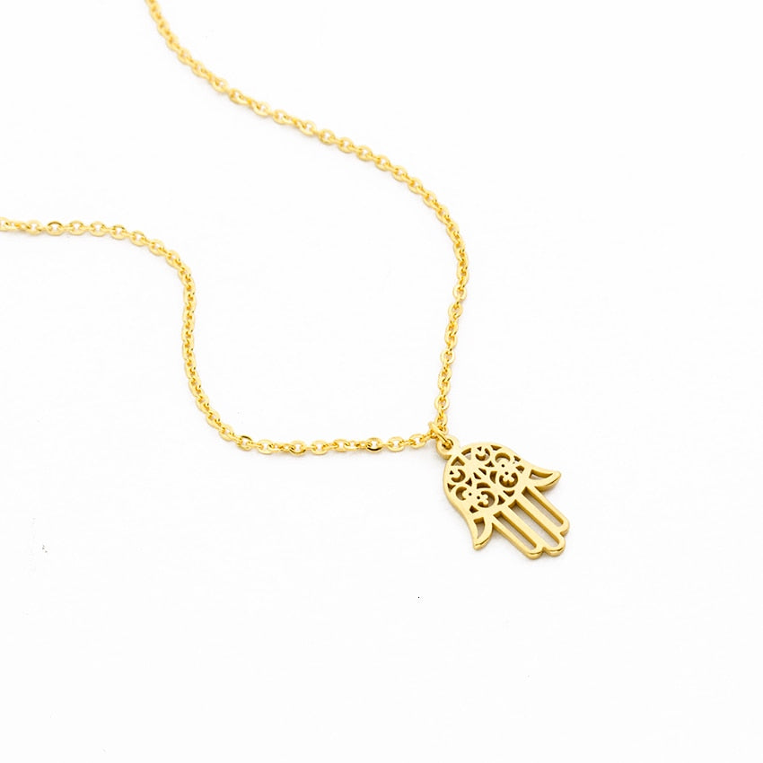 Protective Hamsa Hand Pendant Necklace