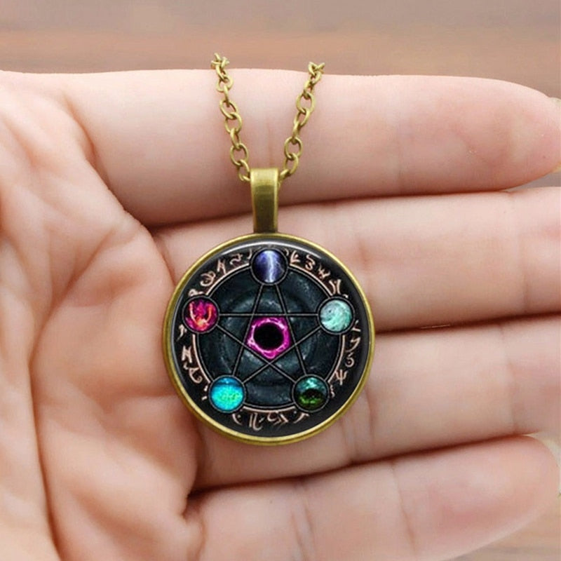 Alluring Gothic Pentagram Pendant- Unisex