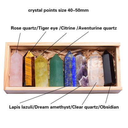 Natural Single Point Healing Crystals for Reiki, Sound Healing, Meditation