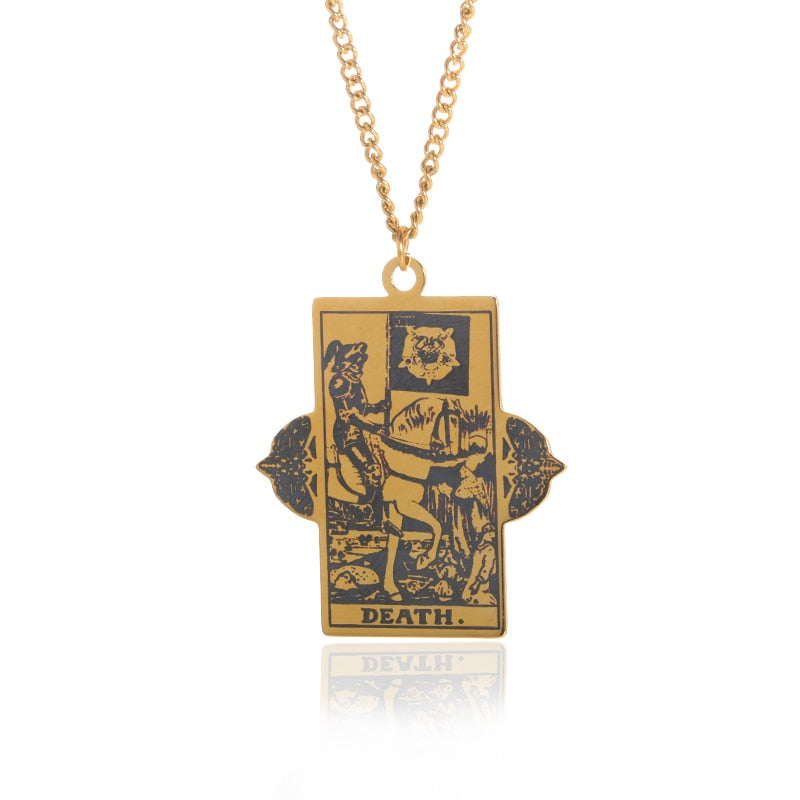 Choice of Various Arcana Tarot Cards, Medusa, The Female Form and Palmistry Pendant Necklaces