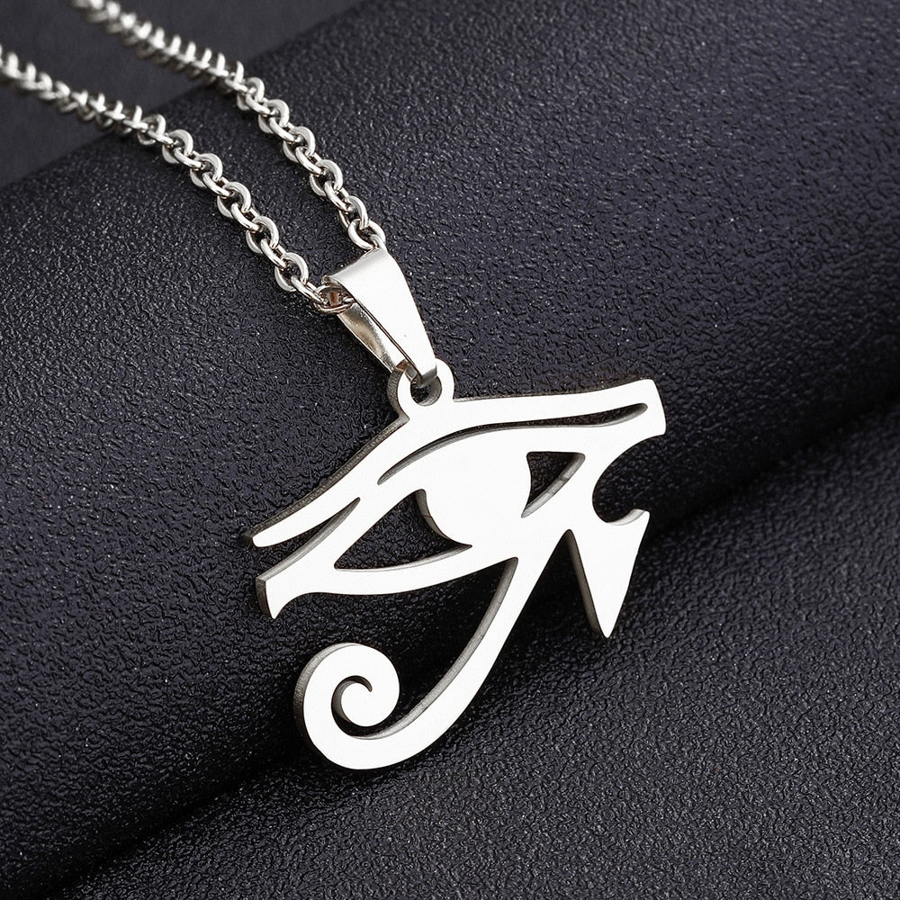 Gorgeous Ancient Egypt Eye of Ra/Horus Pendant Necklace
