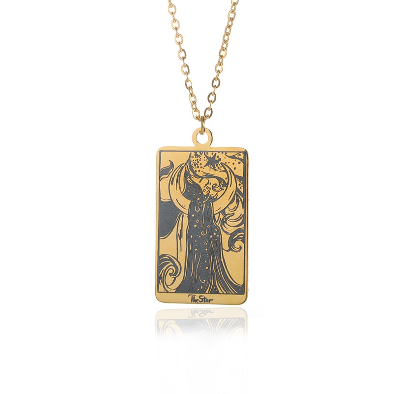 Choice of Various Arcana Tarot Cards, Medusa, The Female Form and Palmistry Pendant Necklaces
