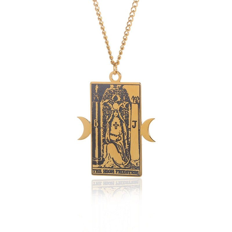 Choice of Various Arcana Tarot Cards, Medusa, The Female Form and Palmistry Pendant Necklaces