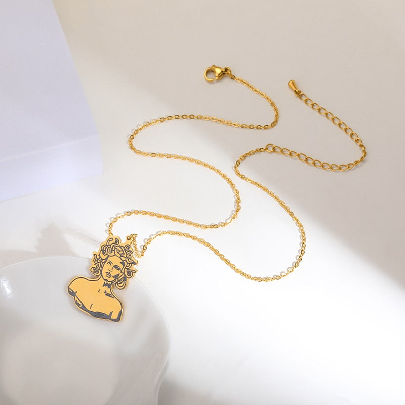 Choice of Various Arcana Tarot Cards, Medusa, The Female Form and Palmistry Pendant Necklaces