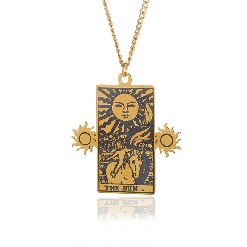 Choice of Various Arcana Tarot Cards, Medusa, The Female Form and Palmistry Pendant Necklaces