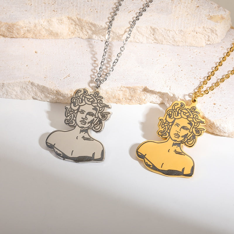 Choice of Various Arcana Tarot Cards, Medusa, The Female Form and Palmistry Pendant Necklaces
