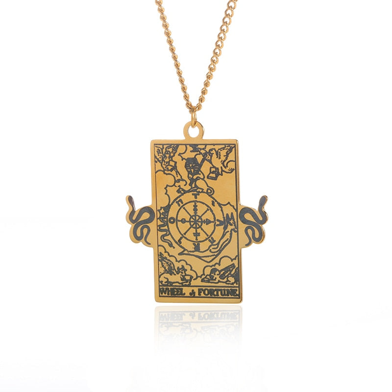 Choice of Various Arcana Tarot Cards, Medusa, The Female Form and Palmistry Pendant Necklaces