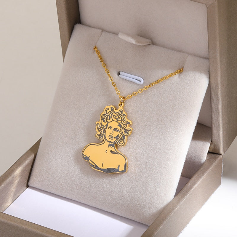 Choice of Various Arcana Tarot Cards, Medusa, The Female Form and Palmistry Pendant Necklaces