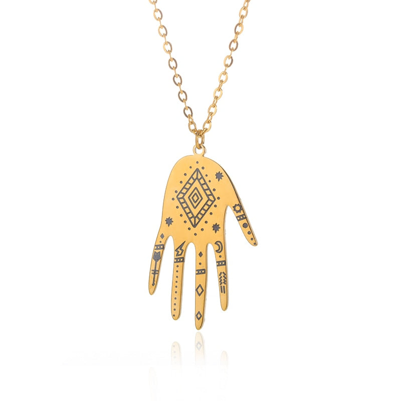 Choice of Various Arcana Tarot Cards, Medusa, The Female Form and Palmistry Pendant Necklaces