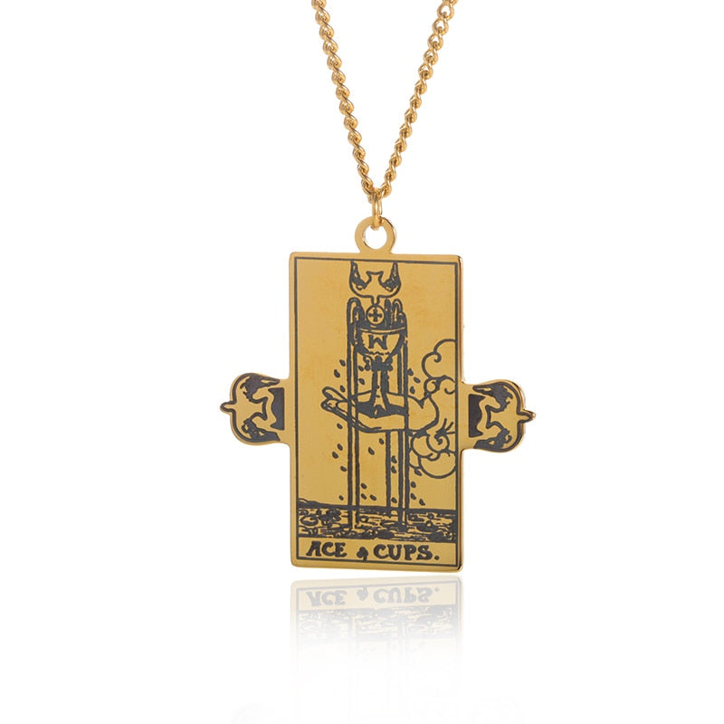 Choice of Various Arcana Tarot Cards, Medusa, The Female Form and Palmistry Pendant Necklaces