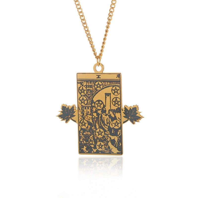 Choice of Various Arcana Tarot Cards, Medusa, The Female Form and Palmistry Pendant Necklaces