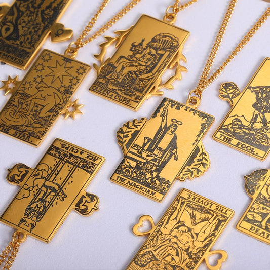 Artfully Depicted Classic Tarot Pendant Necklace