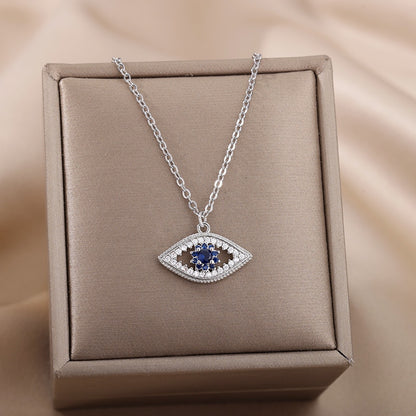 Radiant Jeweled All Seeing Eye or Third Eye Necklace
